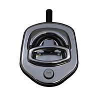 Guardian® compression latch, single point, chrome plated, CD studs. Left hand.