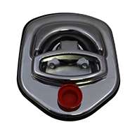 Guardian® compression latch, 2 point, chrome plated, CD studs. Left hand. Codeable cylinder ordered separately