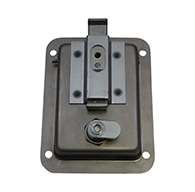 Large Flush Size Single Point Paddle Handle, (order knob PMISC017 separately), Locking, Stainless Steel