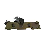 Rotary Latch controller with base plate, right hand, zinc plated.