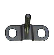 Small 2 stage rotary latch, left hand, zinc plated. Accepts .375 diameter striker.