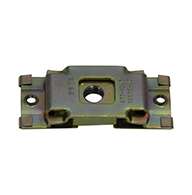 Full size 2 stage dual claw rotary latch with base plate, left hand. Zinc plated. Accepts .675″ striker.